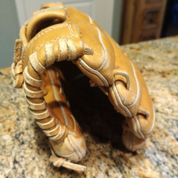 Big Mcgraw Brown Leather Right Hand Throw Baseball Glove Super Flex Pro Lock 174 - Picture 5 of 13